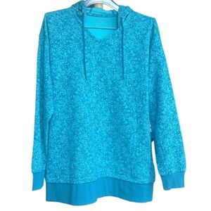 NWT Athleta Sundown Alliance Turquoise Hoodie Sz M